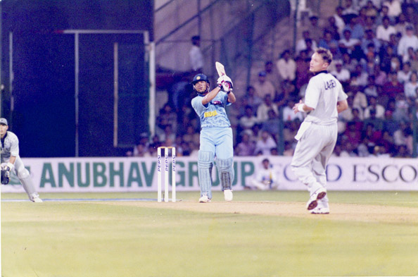 23. 117 (137) ODI vs New Zealand, Bangalore, 14 May 1997 (Photo: N. Sridharan)