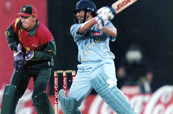 36. 118* (112) ODI vs Zimbabwe, Sharjah, 9 November 1998 (Photo: N. Sridharan)