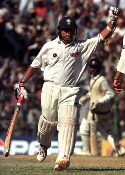 39. 136 (273) Test vs Pakistan, Chennai, 28 January 1999 (Photo: John MaCDougall/AFP/Getty Images)