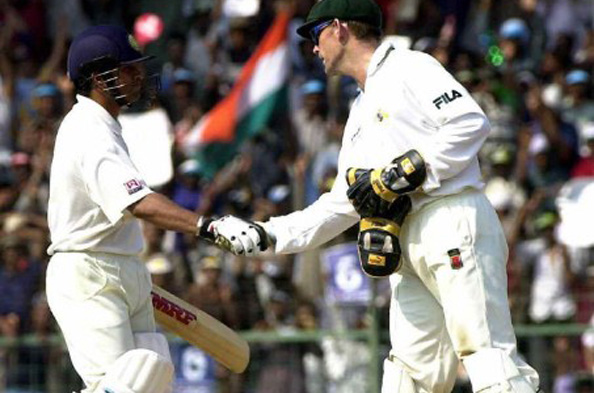 52. 126 (230) Test vs Australia, Chennai, 18 March 2001 (AFP Photo, Raveendran)