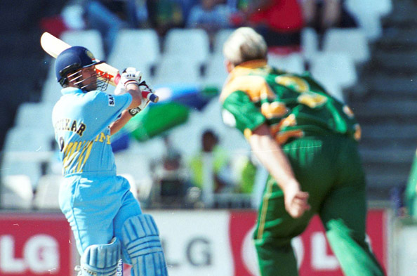 55. 101 (129) ODI vs South Africa, Johannesburg, 5 October 2001 (Photo: N. Sridharan for Sportstar India)
