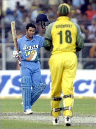 66. 100 (119) ODI vs Australia, Gwalior, 26 October 2003