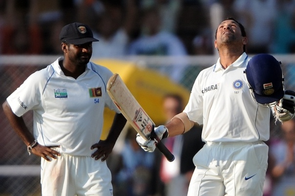 88. 100* (211) Test vs Sri Lanka, Ahmedabad, 16 November 2009 (Photo: Indranil Mukherjee/AFP/Getty Images
